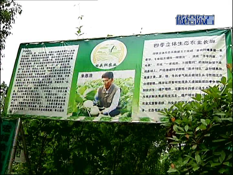 杭州电视台做给你看报道拇指西瓜和四季绿色生态农业长廊